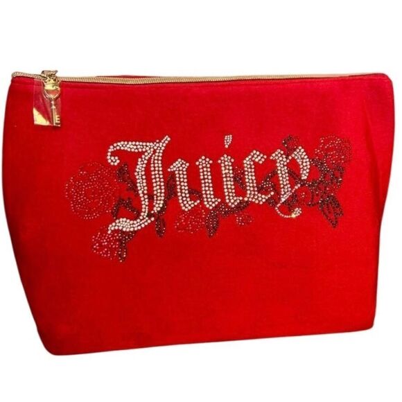 Juicy couture lg red makeup bag NWT - Picture 1 of 5